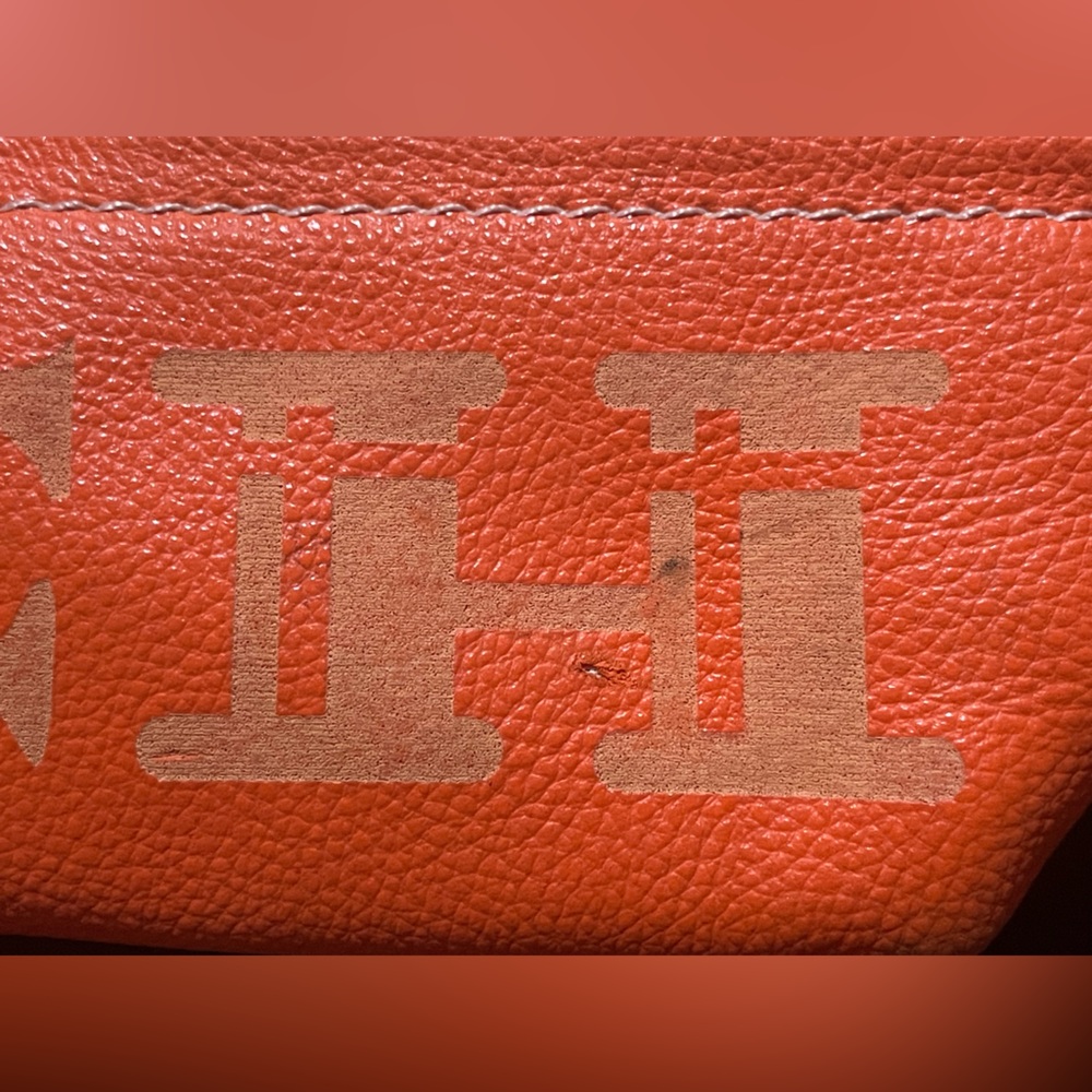 COACH Orange Tan Purse Buckle Strap Shoulder Bag - Picture 7 of 7